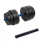 Mancuerna ajustable de betún REBEL ACTIVE con conector 1x20kg