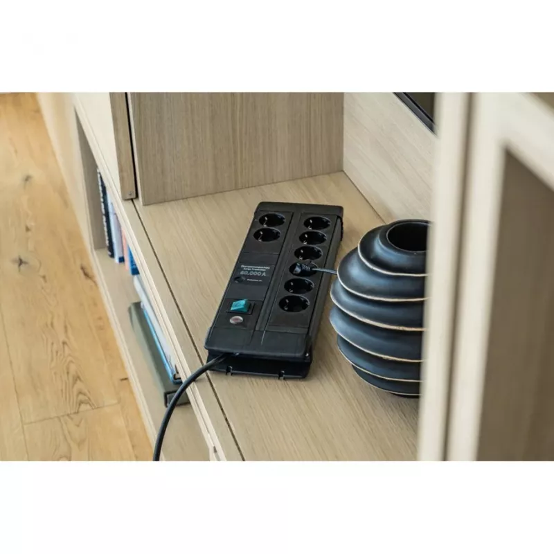 Alargador de corriente Brennenstuhl 1256000678 3m 8 tomas AC para interior negro
