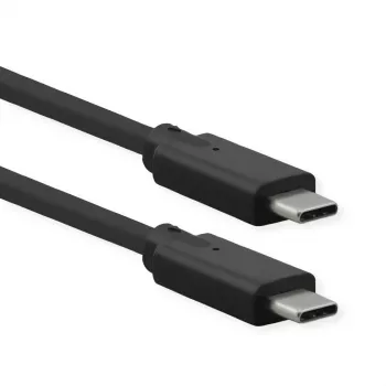 Cable USB ROLINE 11.02.9070 USB 3.2 Gen 2 0,5 m negro