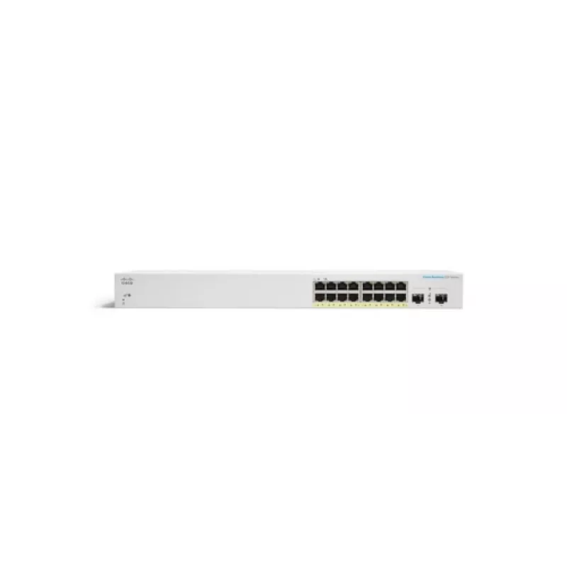 CISCO Business Switching CBS220 Smart 16 puertos Gigabit 2x1G SFP Uplink