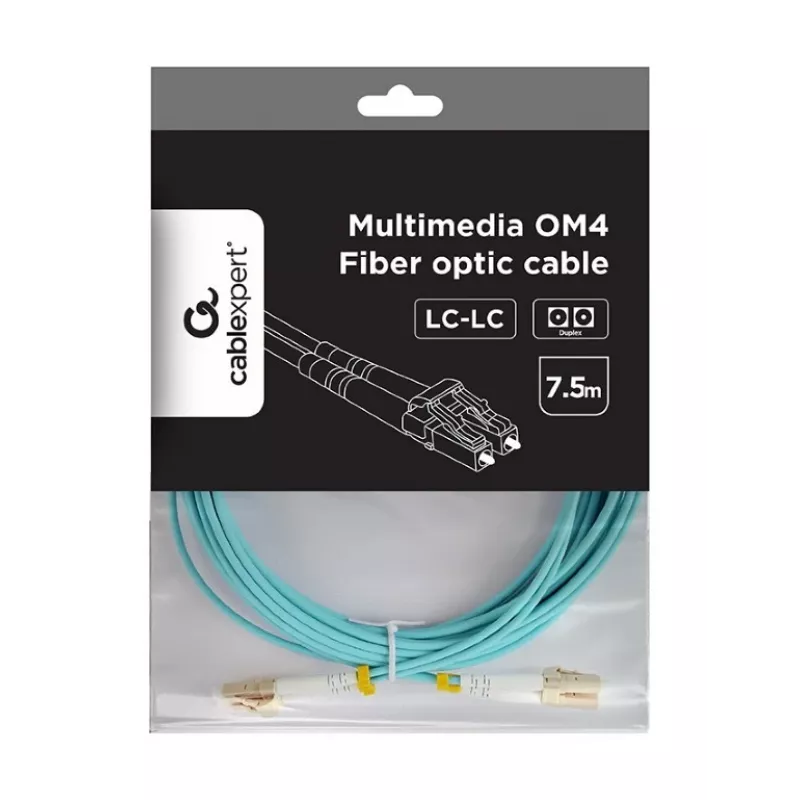 Cable multimodo dúplex OM4 50/125, LC/LC, 7,5 m