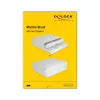 Soporte para monitor DeLOCK 18325 con dos cajones blanco