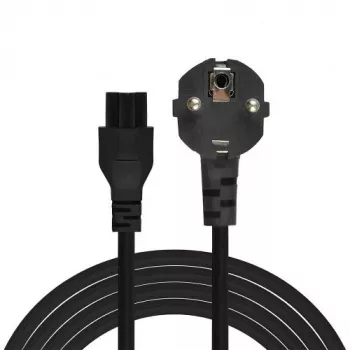 Cable de alimentación Savio alimentación IEC 60320 C5 CEE 7/7 3 m negro conector hembra C5 Type C