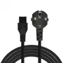 Savio CL-158 cable de alimentación IEC C5 a enchufe C/E/F, 3 m, negro