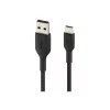 Cable trenzado USB-C a USB-A 3m negro