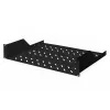 Digitus | Bandeja de 2U para racks | DN-19 TRAY-2-SW | negro | Perfecta para guardar componentes no aptos para 483 mm (19