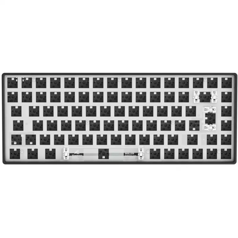 Sharkoon SKILLER SGK50 S3 Barebone Teclado gaming - teclado gaming totalmente personalizable con formato 75%, Hot-Swap, iluminación RGB, distribución QWERTZ