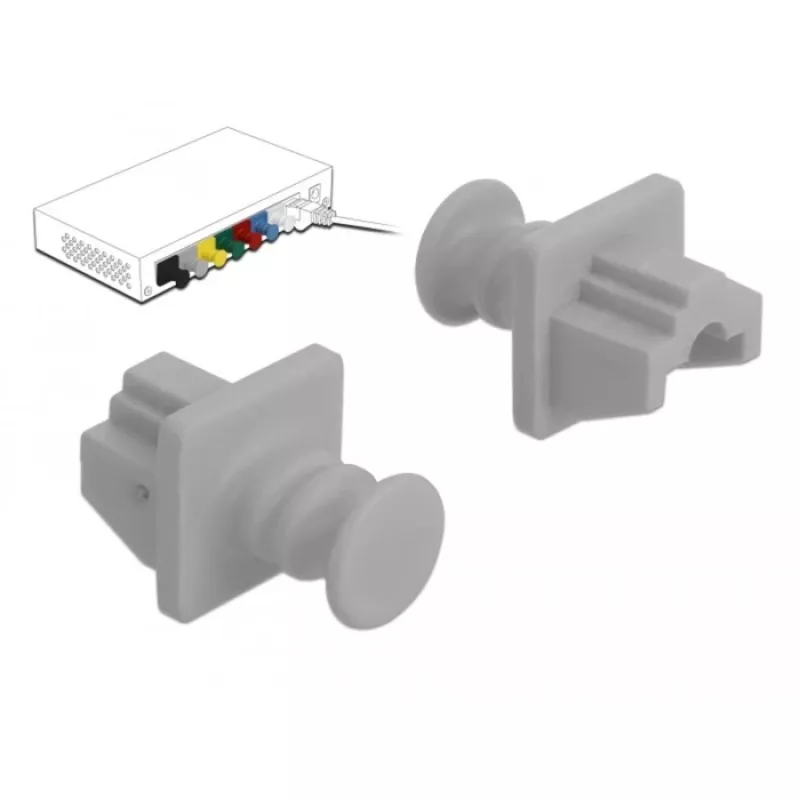 Tapa antipolvo DeLOCK 86508 RJ-45 10 uds.