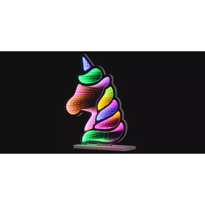 Luces neón MANTA Style UNICORN MASNL134MT con efecto túnel – panel LED decorativo para iluminación de interiores