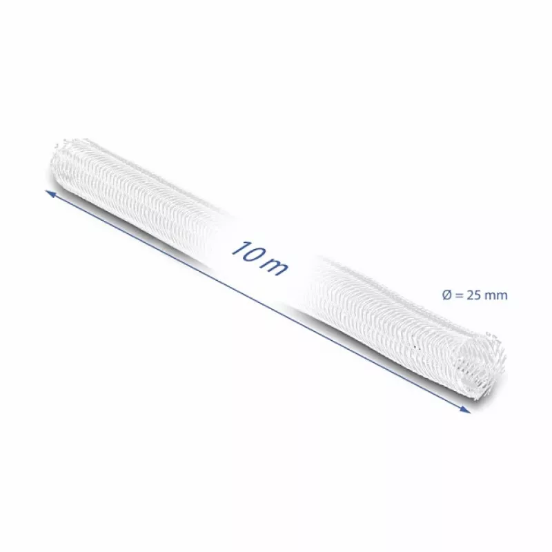Funda trenzada DeLOCK 20816 10 m x 25 mm blanca