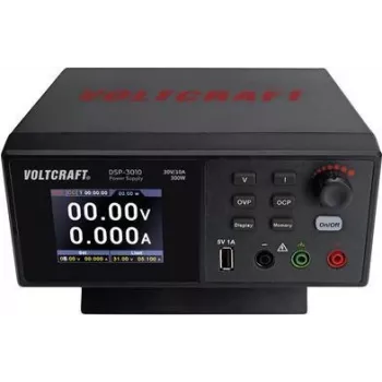 VOLTCRAFT DSP-3010 fuente de alimentación de laboratorio, ajustable 0 - 30 V 0 - 10 A 300 W USB función esclava número de salidas 1 x (VC-12231815)