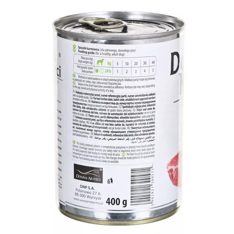 Dolina Noteci Premium cordero puro - alimento húmedo para perros - 400g
