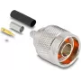 Adaptador coaxial DELOCK tipo N macho 20×30×20 mm (modelo 91766)