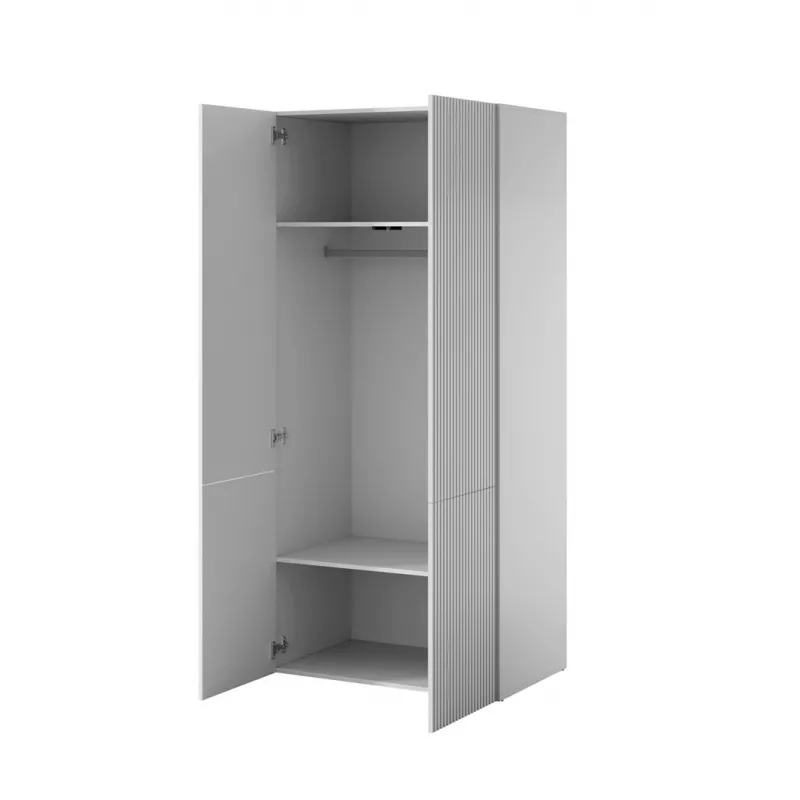 Armario cama meble PAFOS 2D 90x55,5x198,5 cm blanco mate con 2 baldas