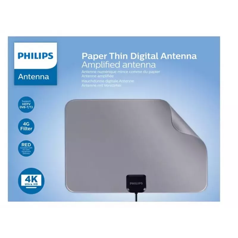 Antena interior Paper Thin 2m filtro 3G/4G RED