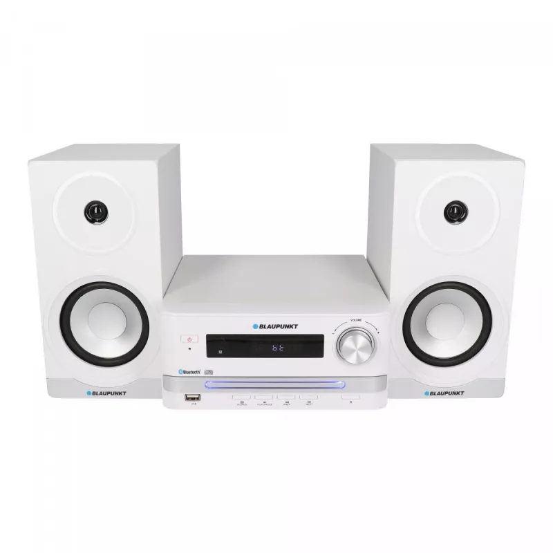 Microcadena de audio para el hogar BLAUPUNKT MS16BT 15 W, CD/USB/MP3, Bluetooth, FM RDS, blanca