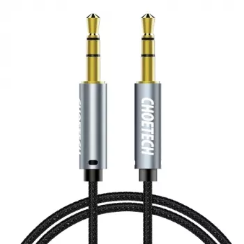 Cable de audio auxiliar CHOETECH AUX002 3,5 mm conector macho a conector macho, 1,2 m de longitud