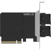 Tarjeta adaptadora PCIe icybox MB312M4P-B — 2× M.2 NVMe a PCIe 4.0 x8 (bifurcación)