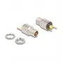 Conexión DC DeLOCK 5,5 x 2,5 mm conector hembra caja empotrable versión soldadura 20 V 15 A