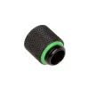 Pieza de refrigeración para PC BitsPower BP-MBWP-C60 – latón, negro/verde, profundidad 15 mm