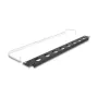 DeLOCK 67059 Panel de parcheo D-Type 19 pulgadas con alivio de tracción, 8 puertos, 1HE, negro