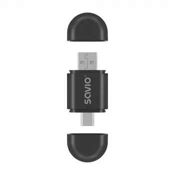 Transmisor de audio inalámbrico Savio TR-17 Bluetooth USB 10 m negro