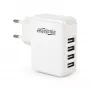 Cargador USB universal blanco/4 puertos EG-U4AC-02 GEMBIRD