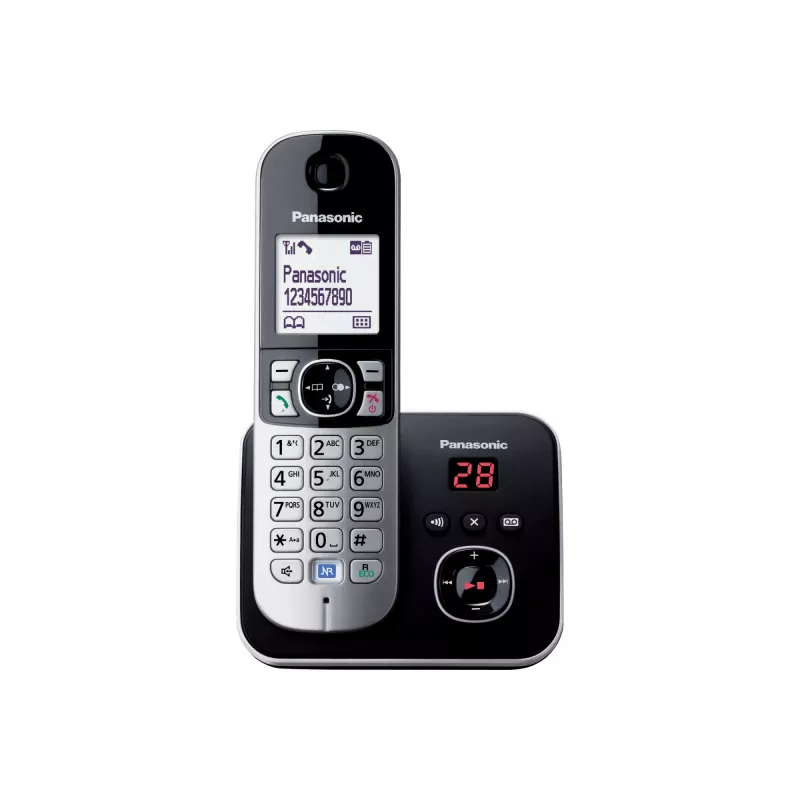 Teléfono DECT Panasonic KX-TG6821GB Negro