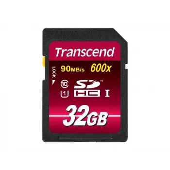 Memoria flash Transcend 32 GB SDHC UHS-I 600x TS32GSDHC10U1