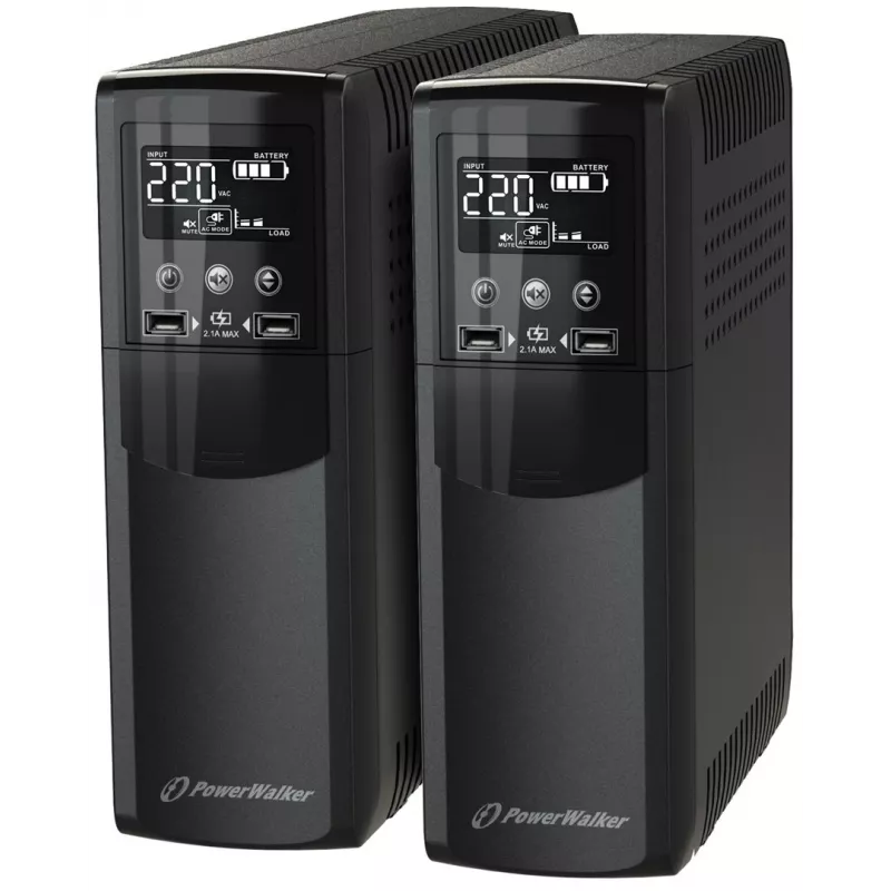 BlueWalker PowerWalker VI 800 CSW IEC SAI line-interactive, 800 VA (0,8 kVA), 480 W, negro