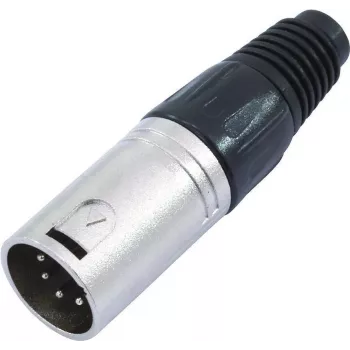 Conector XLR de 5 pines Omnitronic 30208420 — conector de audio (macho/hembra) para señales balanceadas