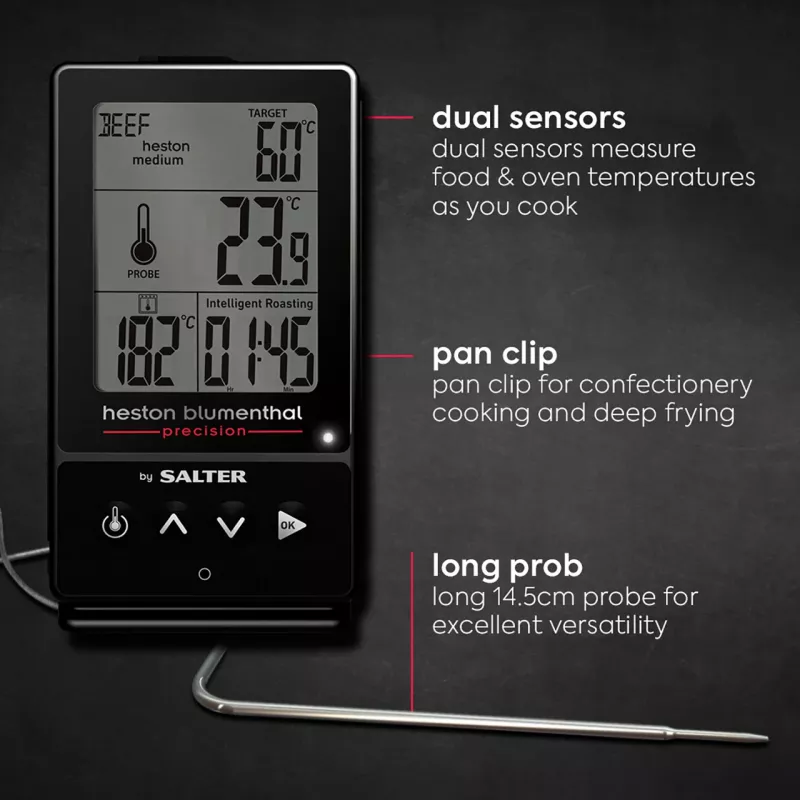 Salter 540A HBBKCR Heston Blumenthal Precision 5-in-1 termómetro digital de cocina