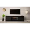 Mueble RTV GRANERO 200x56.7x35 negro/negro brillante