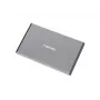 Caja externa HDD/SSD NATEC Rhino GO — 2,5 pulgadas SATA, 9,5 mm, USB 3.0, aluminio, gris, hasta 4 TB