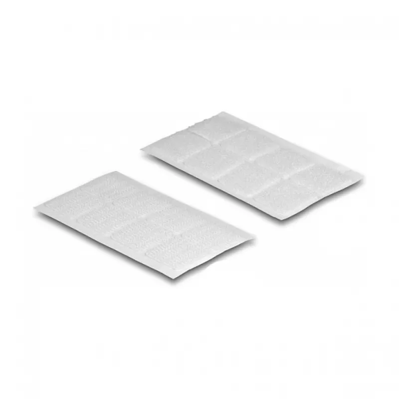 Puntos de velcro cuadrados autoadhesivos DeLOCK 64 uds. blanco