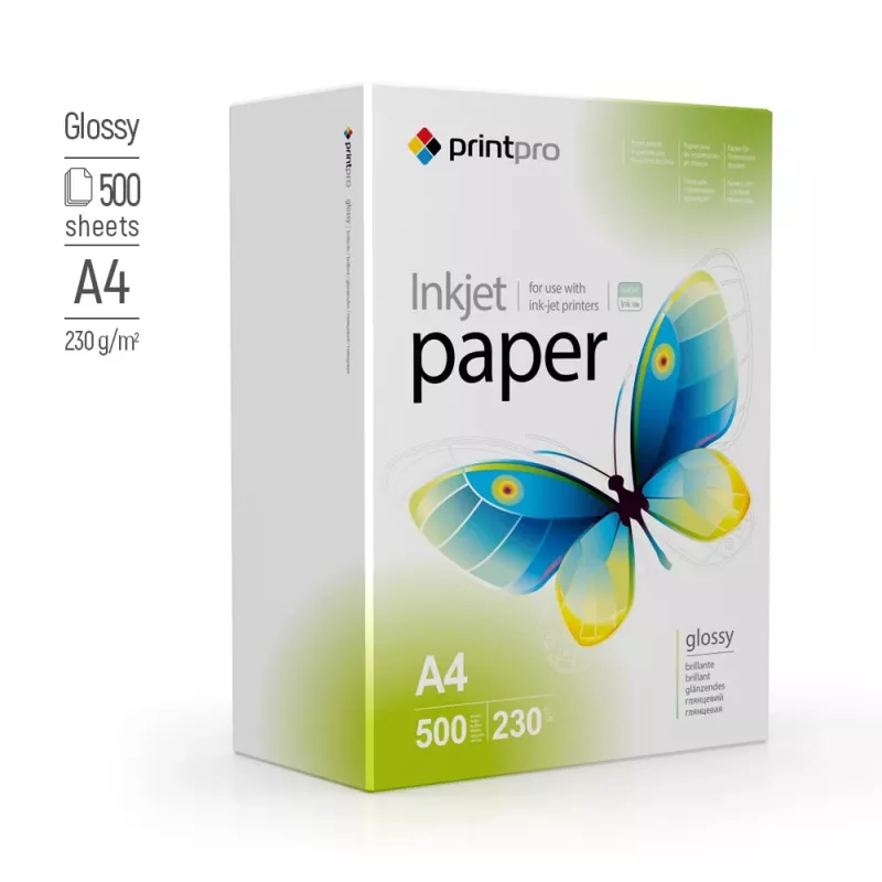 Papel fotográfico ColorWay PrintPro PGE230500A4 230 g/m², A4, 500 hojas