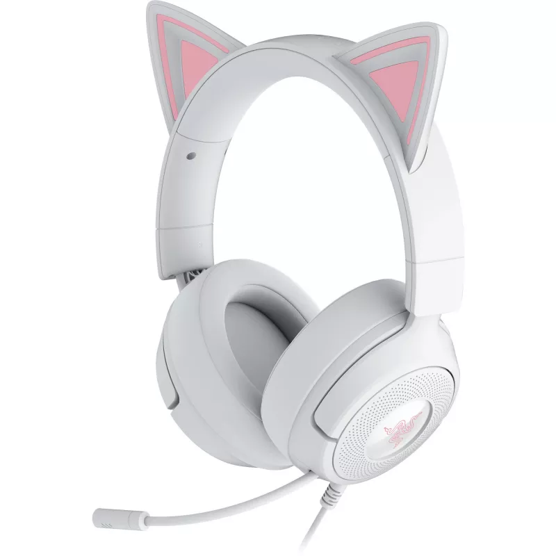 Auriculares Razer Kraken Kitty V3 X — auriculares gaming con iluminación RGB, diseño ligero, micrófono integrado