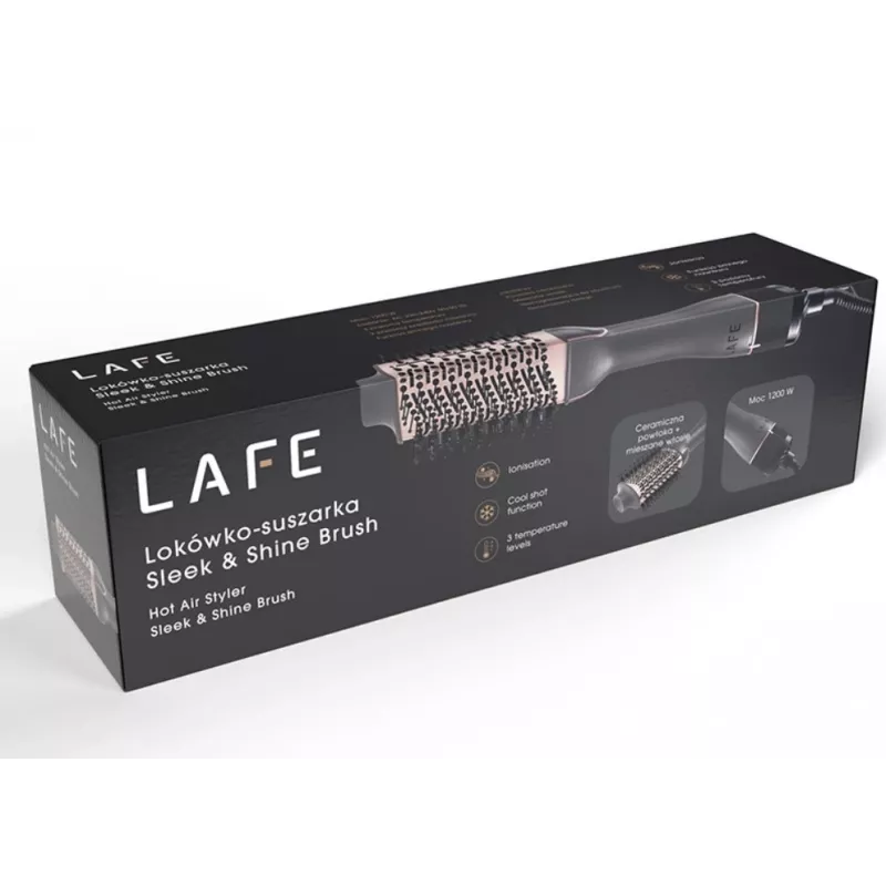 Hot Air Styler LAFE 47460 Sleek and Shine Brush — cepillo de aire caliente LAFE modelo 47460
