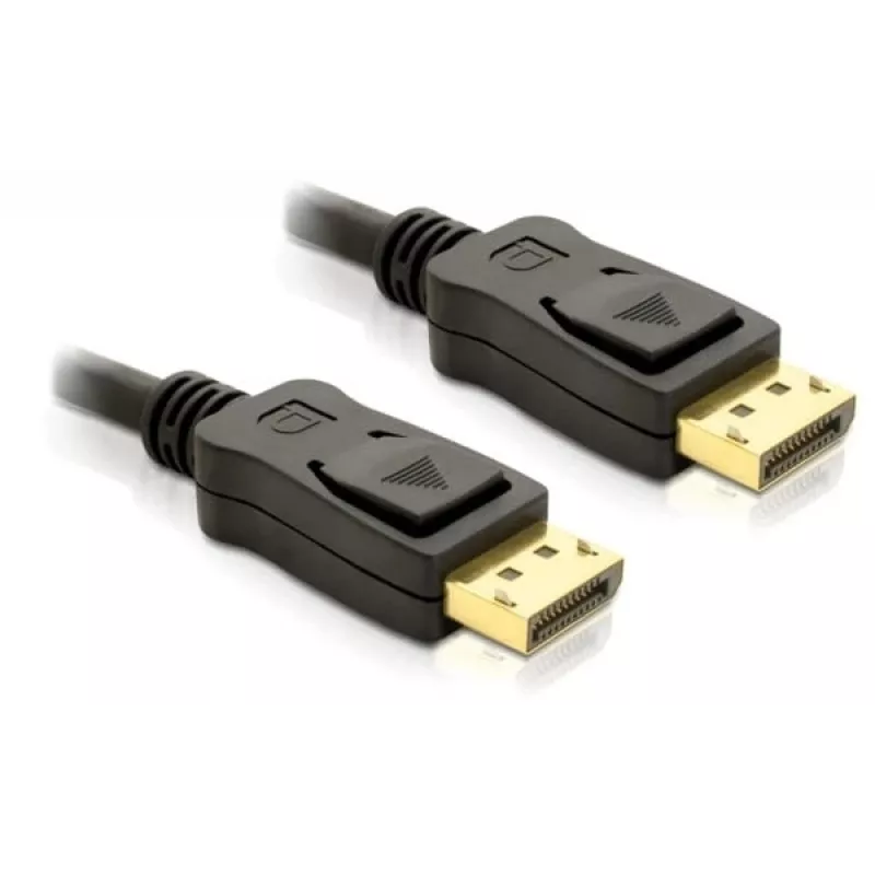 Cable DisplayPort DeLOCK 82423 1 m conector macho a conector macho negro