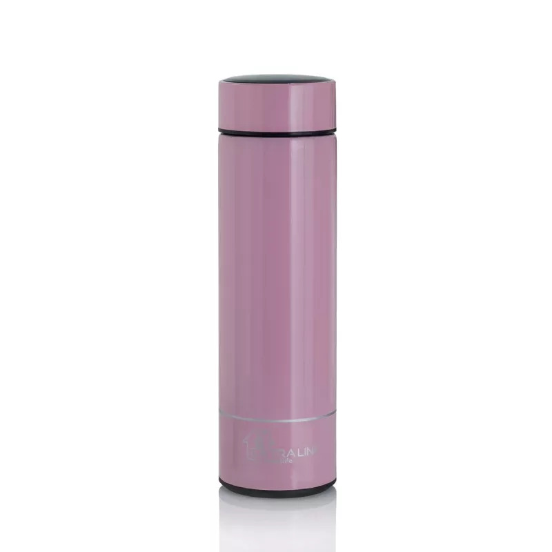 Extralink Smart Travel Mug rosa, termo con pantalla LED