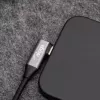 Akyga AK-USB-58 Cable USB-C a USB-A en ángulo, 30 cm, 60 W, trenzado, Negro