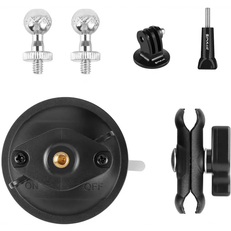Soporte de ventosa con brazo mágico para trípode PULUZ (negro)