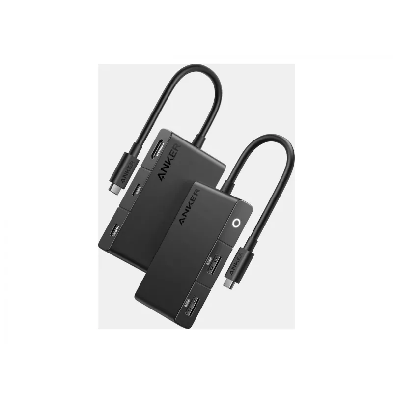 Anker 332 A8356G11 hub USB-C 5-in-1, HDMI 4K para una sola pantalla, negro
