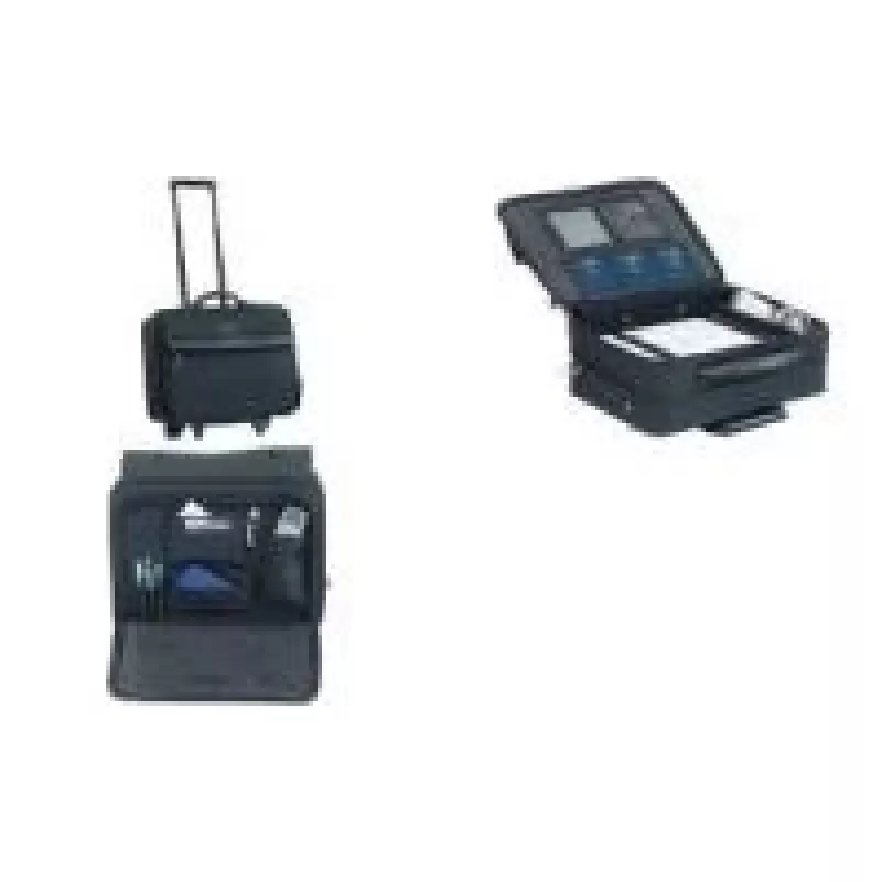 Bolsa trolley LIGHTPAK Jüscha 92702 unisex, bolsillo frontal, todo el año, negro