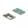 Tarjeta de interfaz RS-232 interna DELOCK 95278 — Host Mini PCI Express, 4× salidas RS-232, FIFO 256 B, 30×51×10 mm