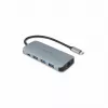 Dicota USB-C 8-in-1 Multi Hub 4K PD 100W plateado
