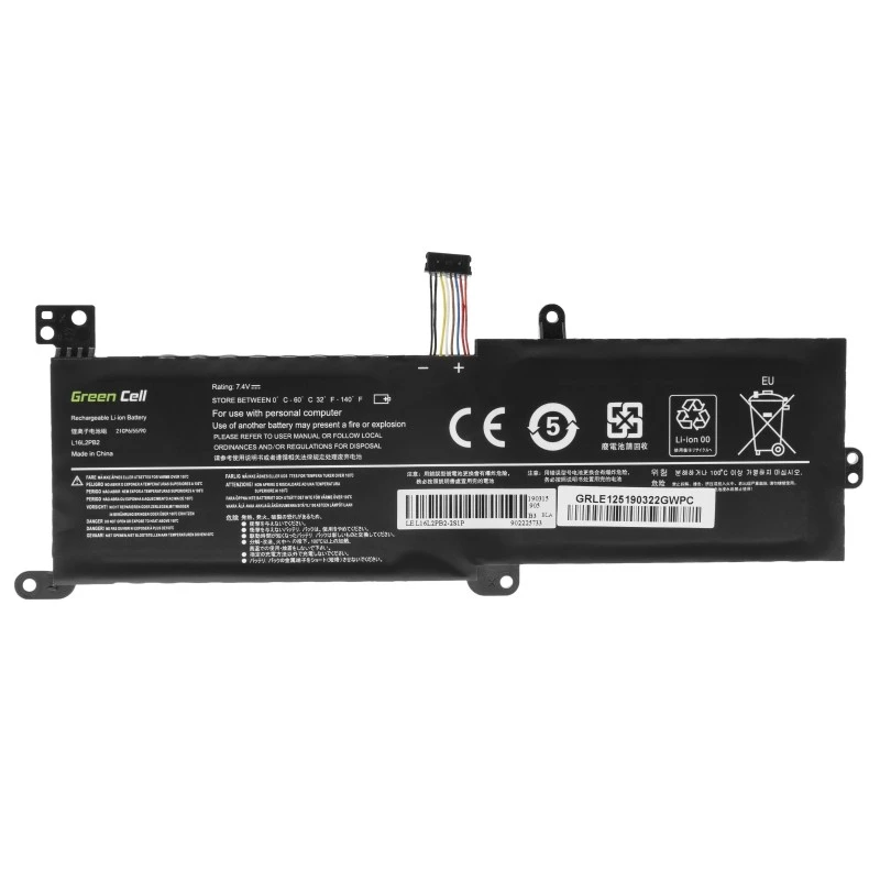 Batería Green Cell LE125 para Lenovo IdeaPad (7,4 V, 3500 mAh, LiPo, negra)