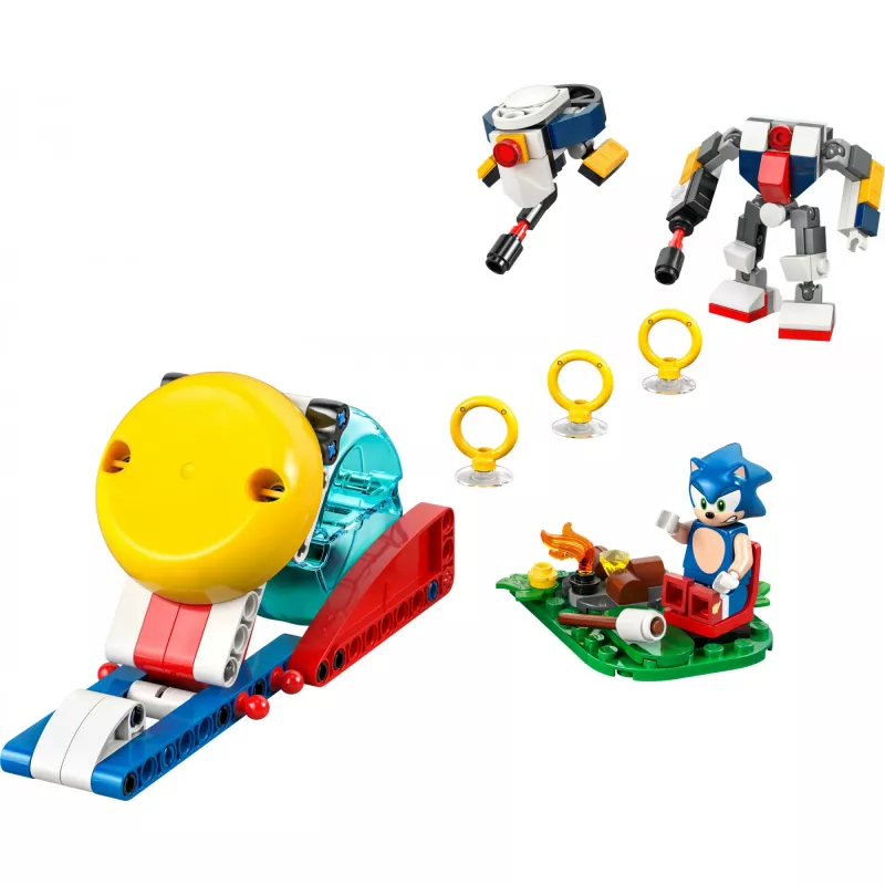 Juguete de construcción LEGO Sonic the Hedgehog 77001 Campfire Showdown Set de juego, 177 piezas, 1 minifigura, Edad 7+
