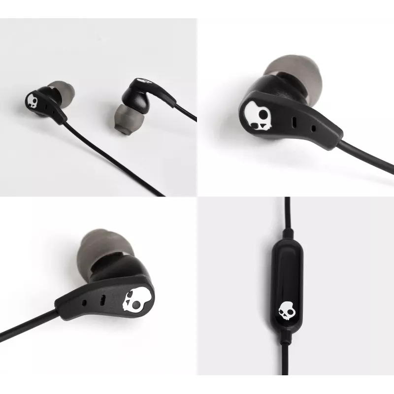 Skullcandy | Auriculares deportivos | Set | In-ear | Micrófono | Cancelación de ruido | Negro