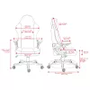 Silla gaming Deltaco DC130 Soft Woven Mesh negra (GAM-180)